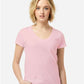Tultex 214 Women's Long Islander Performance Long Sleeve T-Shirt - Front view