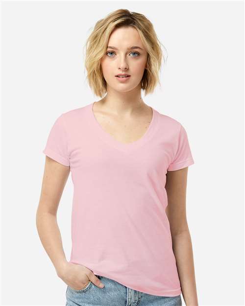 Tultex 214 Women's Long Islander Performance Long Sleeve T-Shirt - Front view