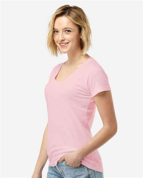 Tultex 214 Women's Long Islander Performance Long Sleeve T-Shirt - Side view