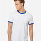 Tultex 246 Unisex Fine Jersey Ringer T-Shirt - Front view