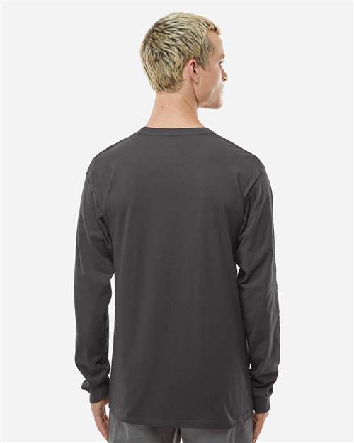 Tultex 291 Unisex Heavyweight Jersey Long Sleeve T-Shirt - Back view