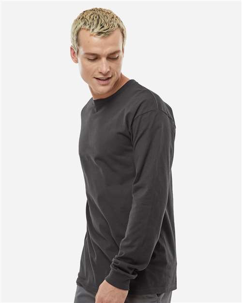 Tultex 291 Unisex Heavyweight Jersey Long Sleeve T-Shirt - Side view