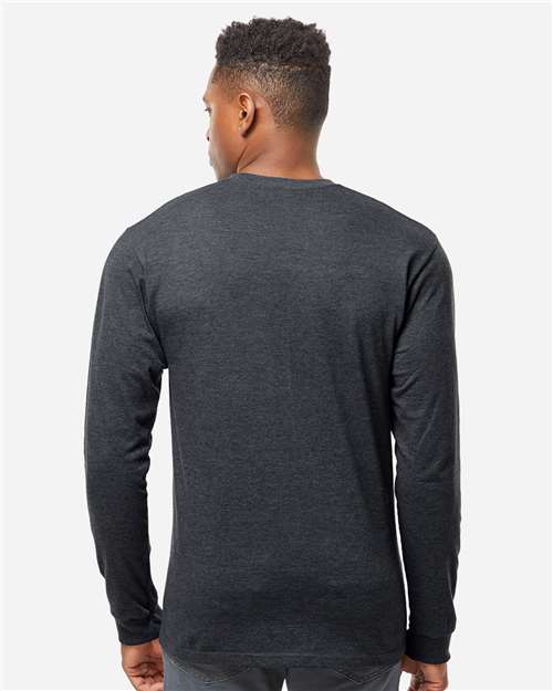 Tultex 291 Unisex Heavyweight Jersey Long Sleeve T-Shirt - Back view