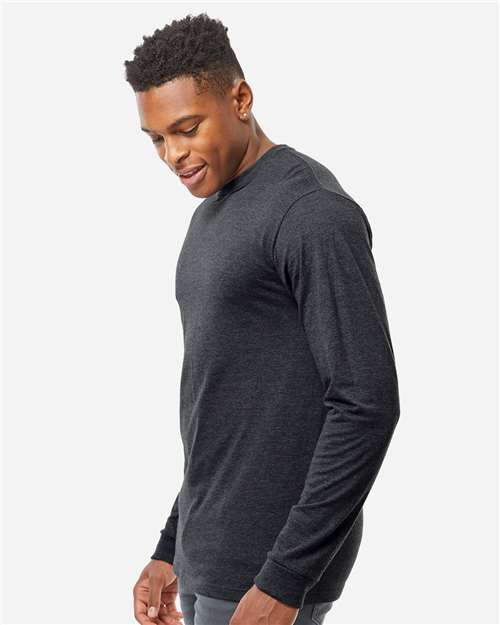 Tultex 291 Unisex Heavyweight Jersey Long Sleeve T-Shirt - Side view