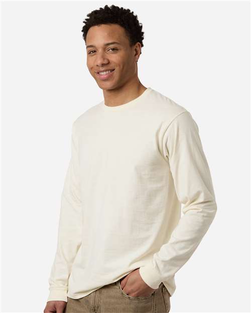 Tultex 291 Unisex Heavyweight Jersey Long Sleeve T-Shirt - Side view