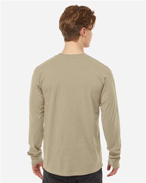 Tultex 291 Unisex Heavyweight Jersey Long Sleeve T-Shirt - Back view