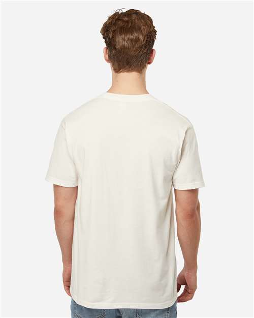 Tultex 293 Unisex Heavyweight Jersey Pocket T-Shirt - Back view