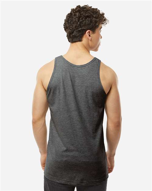Tultex S105 Unisex Fine Jersey Tank Top - Back view