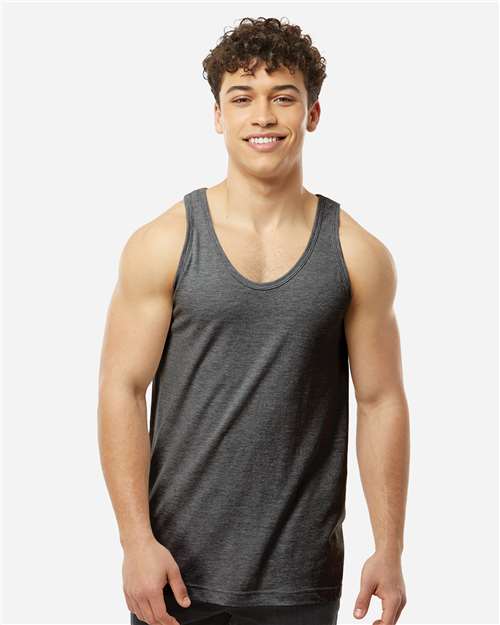 Tultex S105 Unisex Fine Jersey Tank Top - Front view