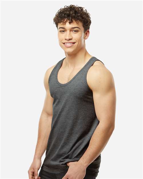 Tultex S105 Unisex Fine Jersey Tank Top - Side view