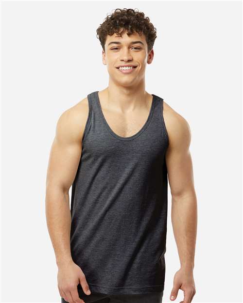 Tultex S105 Unisex Fine Jersey Tank Top - Front view