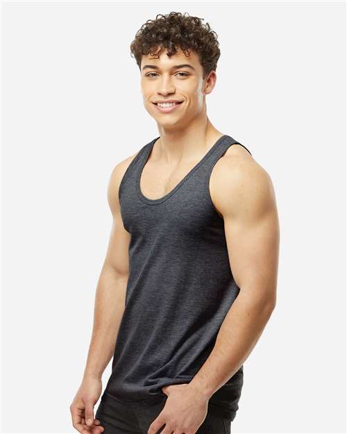 Tultex S105 Unisex Fine Jersey Tank Top - Side view