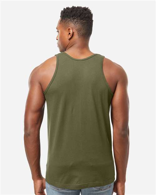 Tultex S105 Unisex Fine Jersey Tank Top - Back view