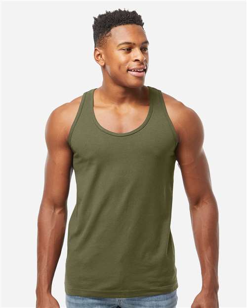 Tultex S105 Unisex Fine Jersey Tank Top - Front view