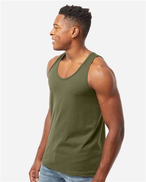 Tultex S105 Unisex Fine Jersey Tank Top - Side view