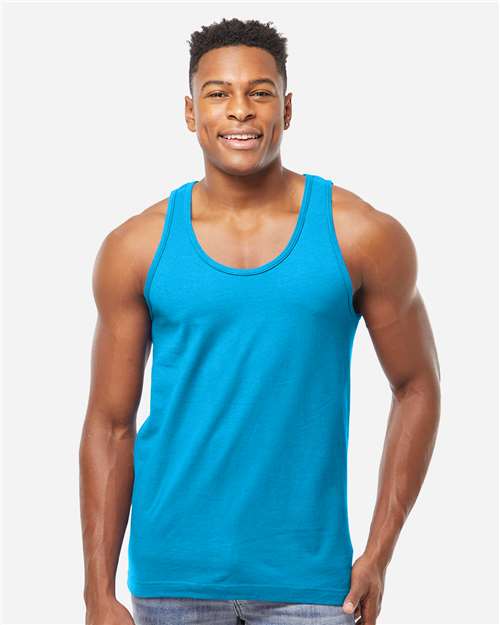 Tultex S105 Unisex Fine Jersey Tank Top - Front view