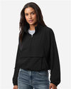 Boxercraft BW5204 Women's Stretch Woven Quarter-Zip Pullover - Front view