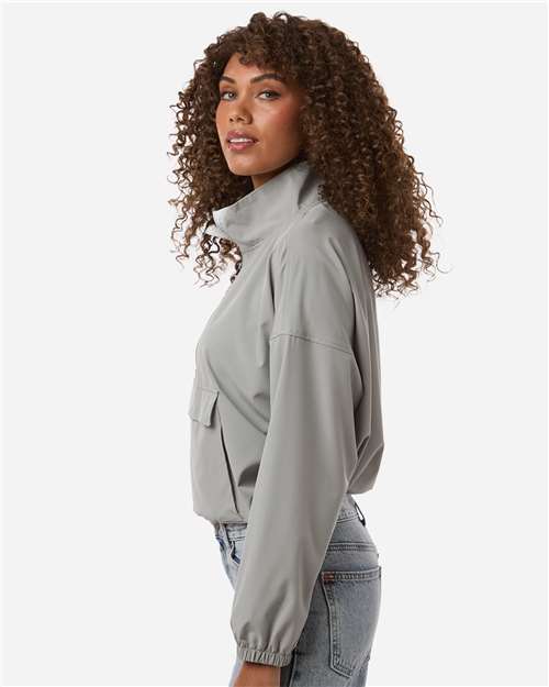 Boxercraft BW5204 Women's Stretch Woven Quarter-Zip Pullover - Side view