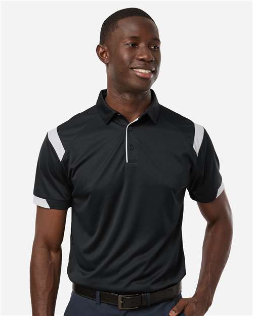 Badger 3350 Unisex On the Rise Polo - Front view