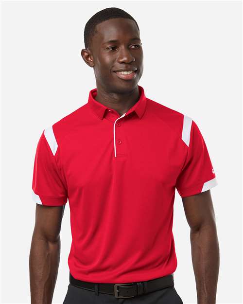 Badger 3350 Unisex On the Rise Polo - Front view