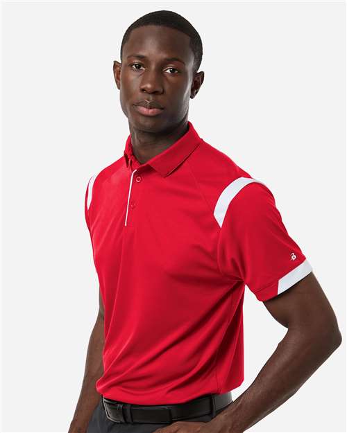 Badger 3350 Unisex On the Rise Polo - Side view
