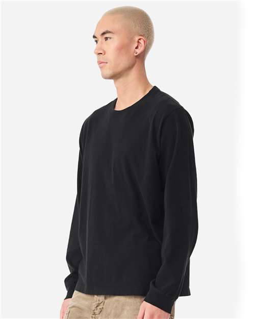 BELLA  CANVAS 4851GD Unisex Heavyweight Garment-Dyed Long Sleeve Tee - Side view