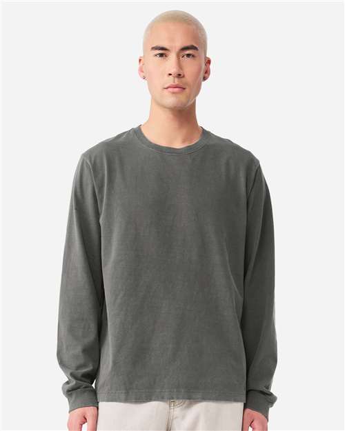 BELLA  CANVAS 4851GD Unisex Heavyweight Garment-Dyed Long Sleeve Tee - Front view