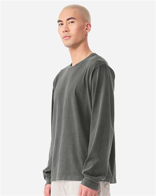 BELLA  CANVAS 4851GD Unisex Heavyweight Garment-Dyed Long Sleeve Tee - Side view