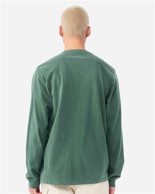 BELLA  CANVAS 4851GD Unisex Heavyweight Garment-Dyed Long Sleeve Tee - Back view