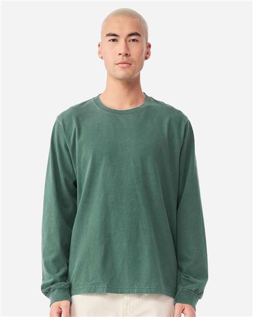 BELLA  CANVAS 4851GD Unisex Heavyweight Garment-Dyed Long Sleeve Tee - Front view