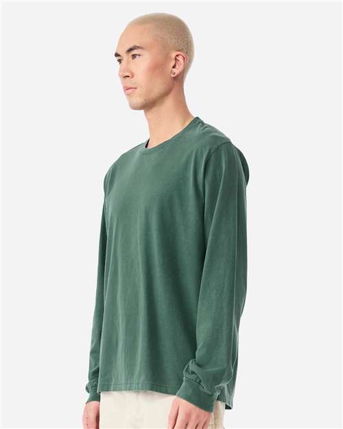 BELLA  CANVAS 4851GD Unisex Heavyweight Garment-Dyed Long Sleeve Tee - Side view