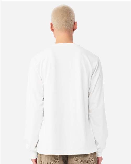 BELLA  CANVAS 4851GD Unisex Heavyweight Garment-Dyed Long Sleeve Tee - Back view