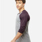Tultex 245 Unisex Fine Jersey Raglan T-Shirt - Side view