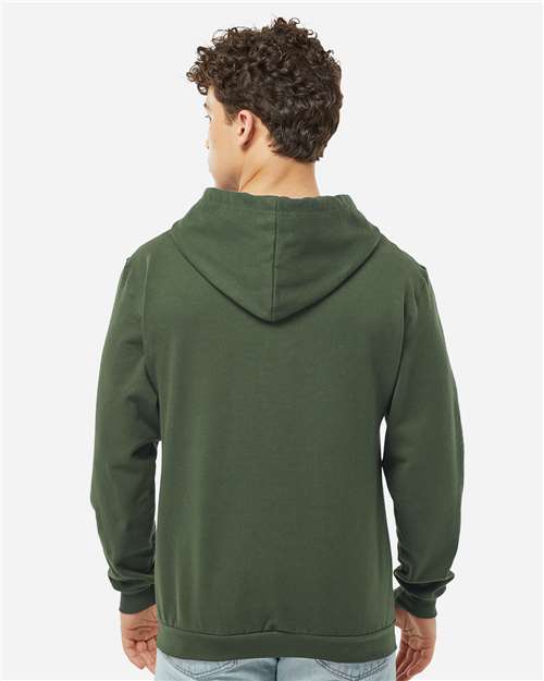 Tultex 331 Unisex Full-Zip Hooded Sweatshirt - Back view