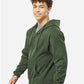 Tultex 331 Unisex Full-Zip Hooded Sweatshirt - Side view