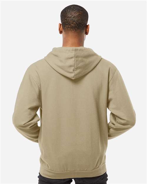 Tultex 331 Unisex Full-Zip Hooded Sweatshirt - Back view