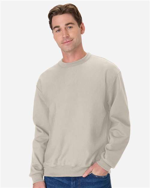 Hanes OG600 Unisex Beefy? Sweats Premium Heavyweight Crewneck Sweatshirt - Front view