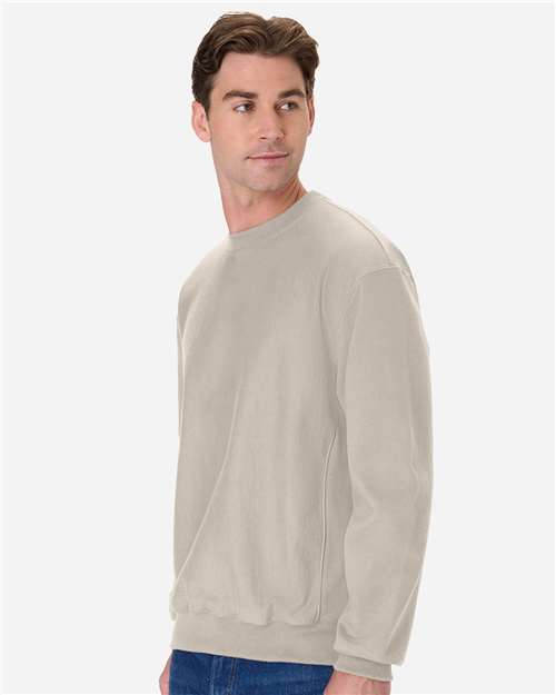 Hanes OG600 Unisex Beefy? Sweats Premium Heavyweight Crewneck Sweatshirt - Side view