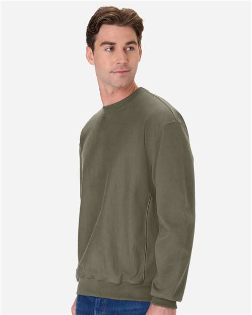 Hanes OG600 Unisex Beefy? Sweats Premium Heavyweight Crewneck Sweatshirt - Side view