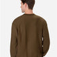 Hanes OG600 Unisex Beefy? Sweats Premium Heavyweight Crewneck Sweatshirt - Back view