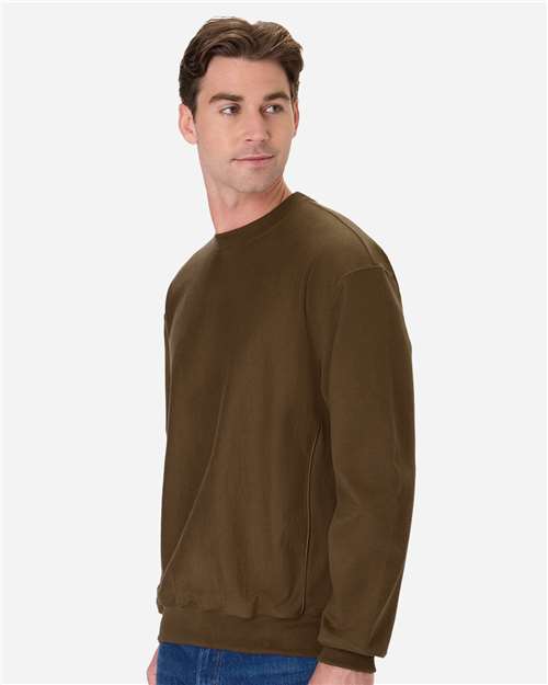Hanes OG600 Unisex Beefy? Sweats Premium Heavyweight Crewneck Sweatshirt - Side view