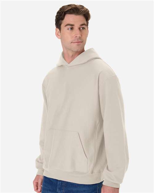 Hanes OG700 Unisex Beefy? Sweats Premium Heavyweight Hooded Sweatshirt - Side view