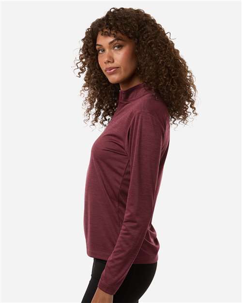 AllPro 4HM70L Women's Pro-Lock Performance M?ange Quarter-Zip Pullover - Side view