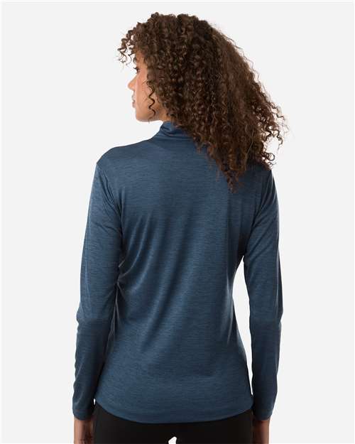 AllPro 4HM70L Women's Pro-Lock Performance M?ange Quarter-Zip Pullover - Back view