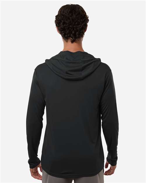 AllPro 48510 Unisex Pro-Lock Performance Hooded Long Sleeve T-Shirt - Back view