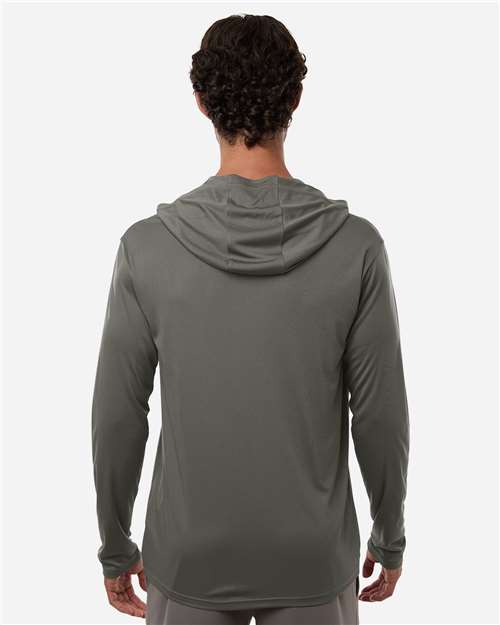 AllPro 48510 Unisex Pro-Lock Performance Hooded Long Sleeve T-Shirt - Back view