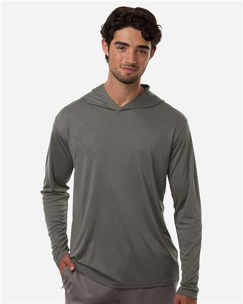 AllPro 48510 Unisex Pro-Lock Performance Hooded Long Sleeve T-Shirt - Front view