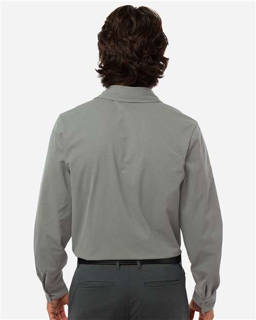 AllPro 41SPLS Men's Pro-Flex Sorona? Button Down Shirt - Back view