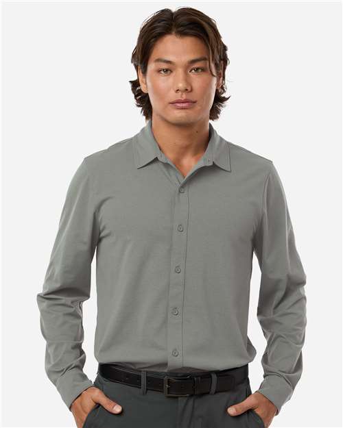 AllPro 41SPLS Men's Pro-Flex Sorona? Button Down Shirt - Front view