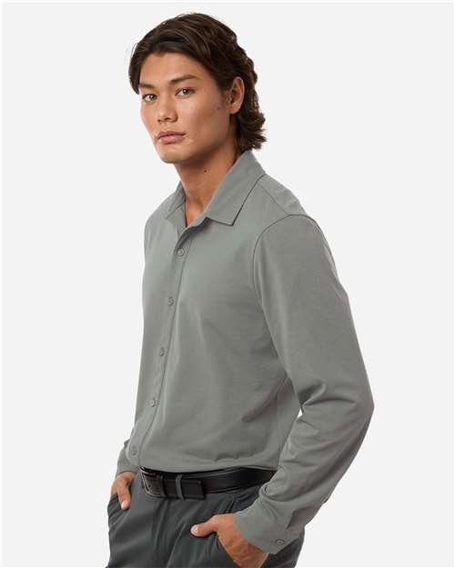 AllPro 41SPLS Men's Pro-Flex Sorona? Button Down Shirt - Side view